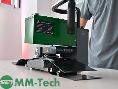 نمایش درز جوشکاری غشای ژئوممبران با جوشکار گوه داغ ژئوی سنگین SWT-Ns900D