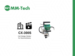 دستگاه جوشکاری ژئوممبران CX-300S در محل ساخت و ساز