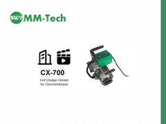 1.0-4.0mm HDPE ژئوممبرن جوشگر کج گرم CX700 قدرت کامل 2400W