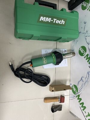 اسلحه هوا گرم 1600W با دمای تنظیم شده 20-620 °C و حداکثر حجم هوا 180L / دقیقه برای جوش پلاستیک PVC