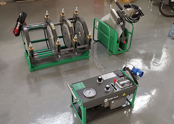 دستگاه هیدرولیک Pvdf Hdpe Pipe Butt Fusion 90mm - 315mm Welding