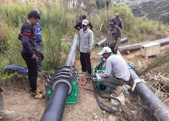 دستگاه جوش فیوژن لوله 630 میلی متری Hdpe با صفحه نمایش دما