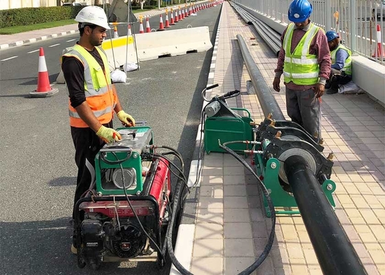 دستگاه جوش لب به لب لوله پلی اتیلن 200-450 میلی‌متری HDPE تایید شده بر اساس استاندارد جوشکاری DVS 2207