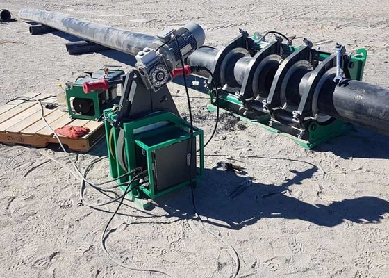 تجهیزات جوش فیوژن لوله های هیدرولیکی قوی برای لوله های HDPE PVDF در کارخانه های گاز شیمیایی