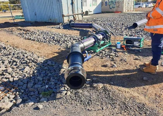 تجهیزات جوش فیوژن لوله های هیدرولیکی قوی برای لوله های HDPE PVDF در کارخانه های گاز شیمیایی
