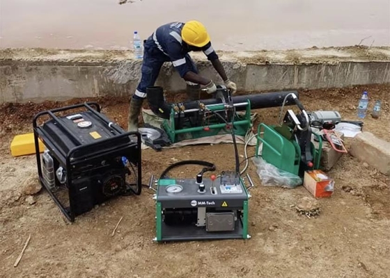 جوشکارهای ذوبی لب به لب کاتر فرز دنده ای کرمی موثر برای تامین آب HDPE
