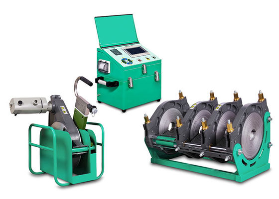 دستگاه جوشکاری فیوژن لوله SDR17 Hdpe اتوماتیک 200 میلی متر 450 میلی متر