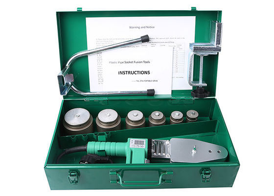 PP Ppr سوکت دستگاه جوشکاری فیوژن 800 وات 20 میلیمتر 63 میلیمتر سفارشی
