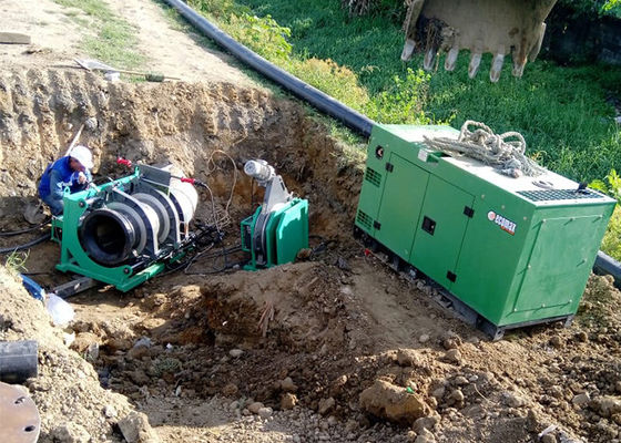 اتوماتیک PE PPR HDPE لوله جوشکاری فیوژن ته قنداق تفنگ برای 90 میلی متر - 250 میلی متر