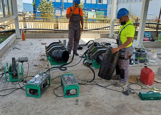 دستگاه جوش هیدرولیک لب به لب فیوژن Hdpe برای 280 میلی متر