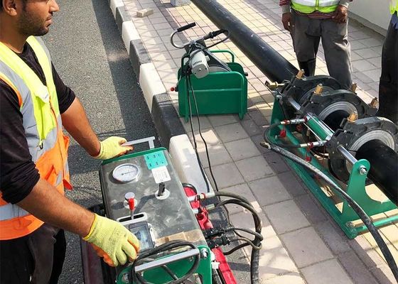 دستگاه جوش لب به لب لوله پلی اتیلن 200-450 میلی‌متری HDPE تایید شده بر اساس استاندارد جوشکاری DVS 2207