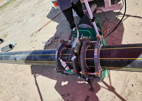 تجهیزات جوش فیوژن لوله های هیدرولیکی قوی برای لوله های HDPE PVDF در کارخانه های گاز شیمیایی